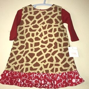 Frumpy Rumps,tan/brown jumper dress.Size 9 months
